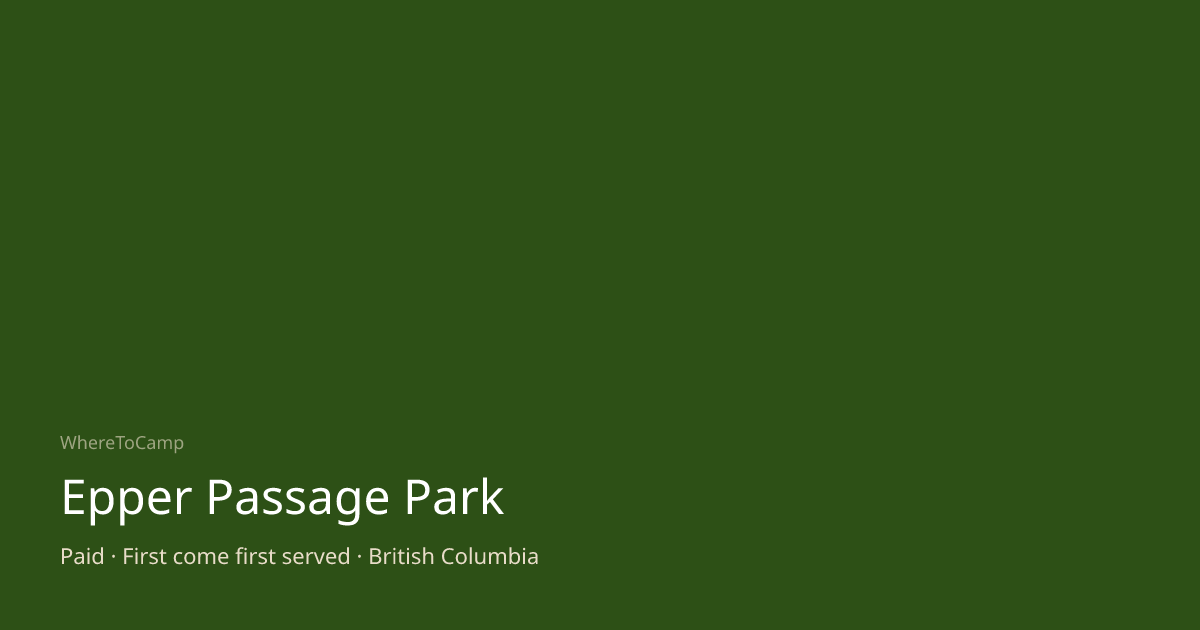 Epper Passage Park — WhereToCamp